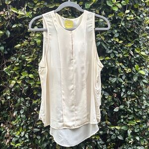 Maeve Cream Sleeveless Blouse